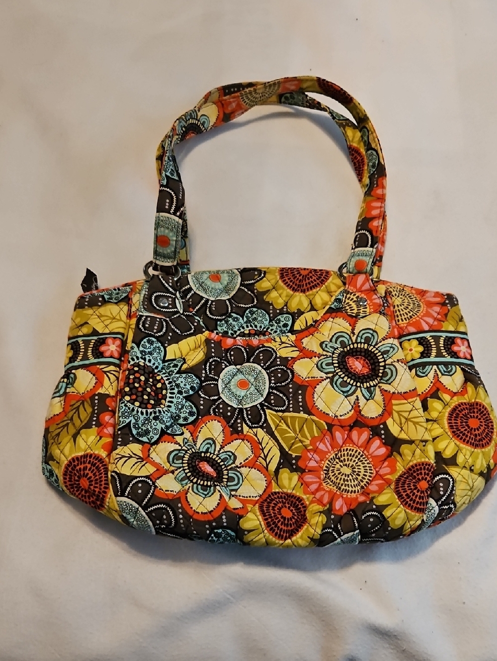Vera Bradley Glenna Shoulder Bag In Flower Shower